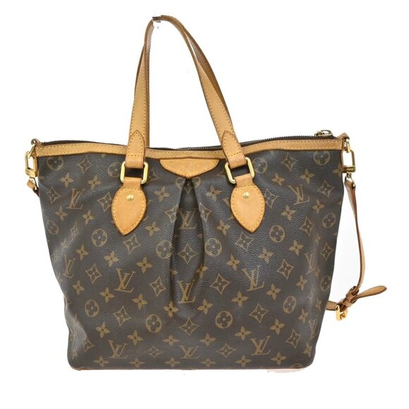 LOUIS VUITTON Palermo PM Shoulder Hand Bag Monogram Leather Brown - Picture 11 of 13